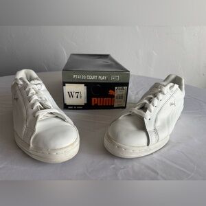 Puma White Court Play Sneakers Women’s Size: 7.5 W